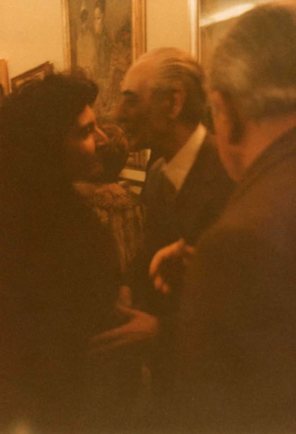 Chiancone con la figlia Paola, Circolo della Stampa, Napoli 1979